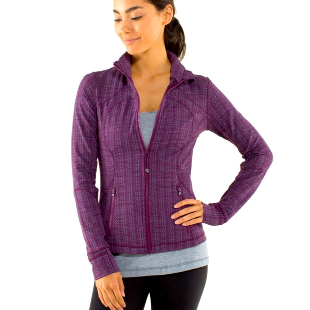 Lululemon Define Jacket Full Zip Cuffins Ziggy Wee September Plum Purple size 4